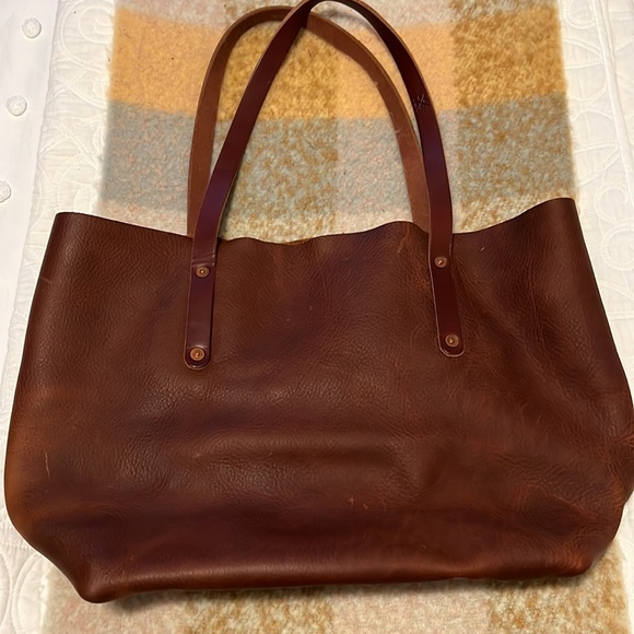 Goforthgoods "Avery" Tote, Large, Saddle - Picture 8 of 12